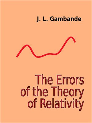 cover image of The Errors of the Theory of Relativity